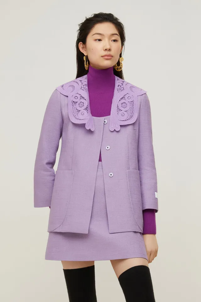 Patou JA019 A21JA0190097478L veste tweed Lavande 38