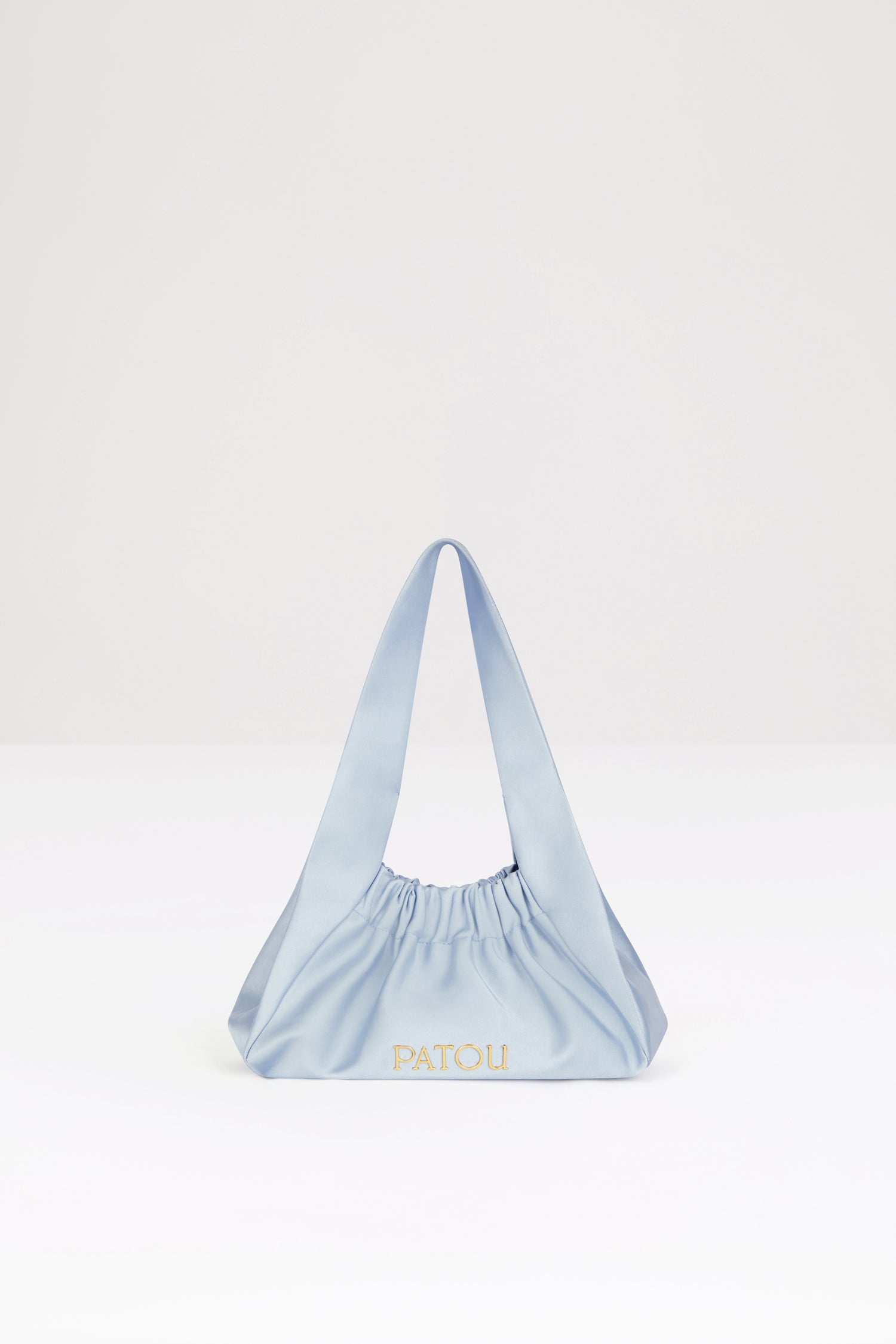Patou Biscuit AC054 sac satin bleu Alaska