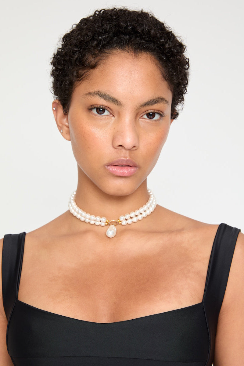 ATU Body Couture PEARL Choker collier nacre doré taille U