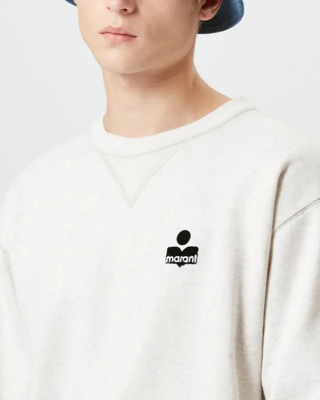 Isabel Marant Mike SW0030HA-A1M05H sweatshirt écru coton