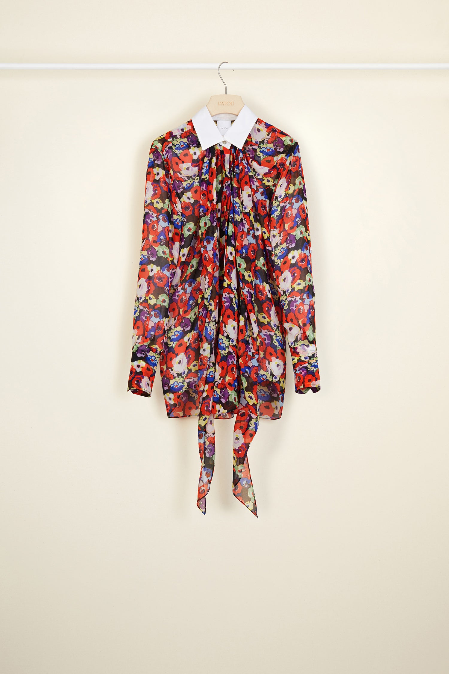 Patou P20BL00300235023 blouse soie imprimé fleurs