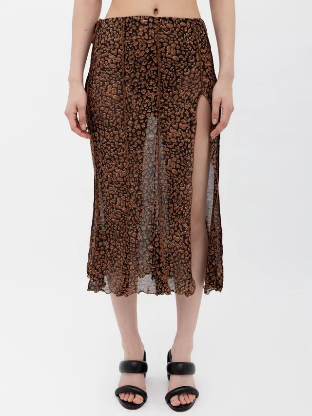 Ester Manas Feline Skirt jupe longue imprimée