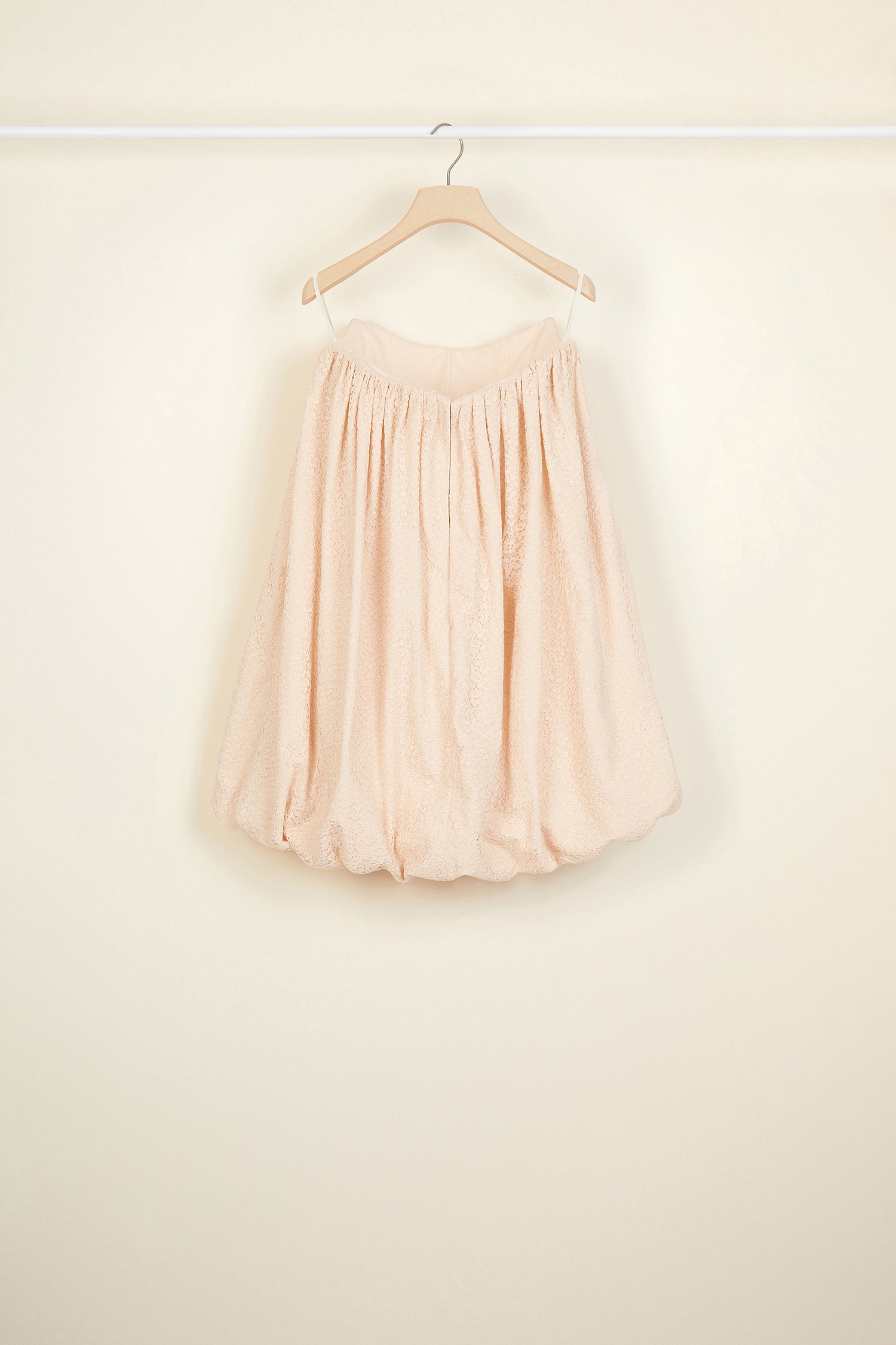 Patou Dresses robe bustier dentelle bulle pêche 38