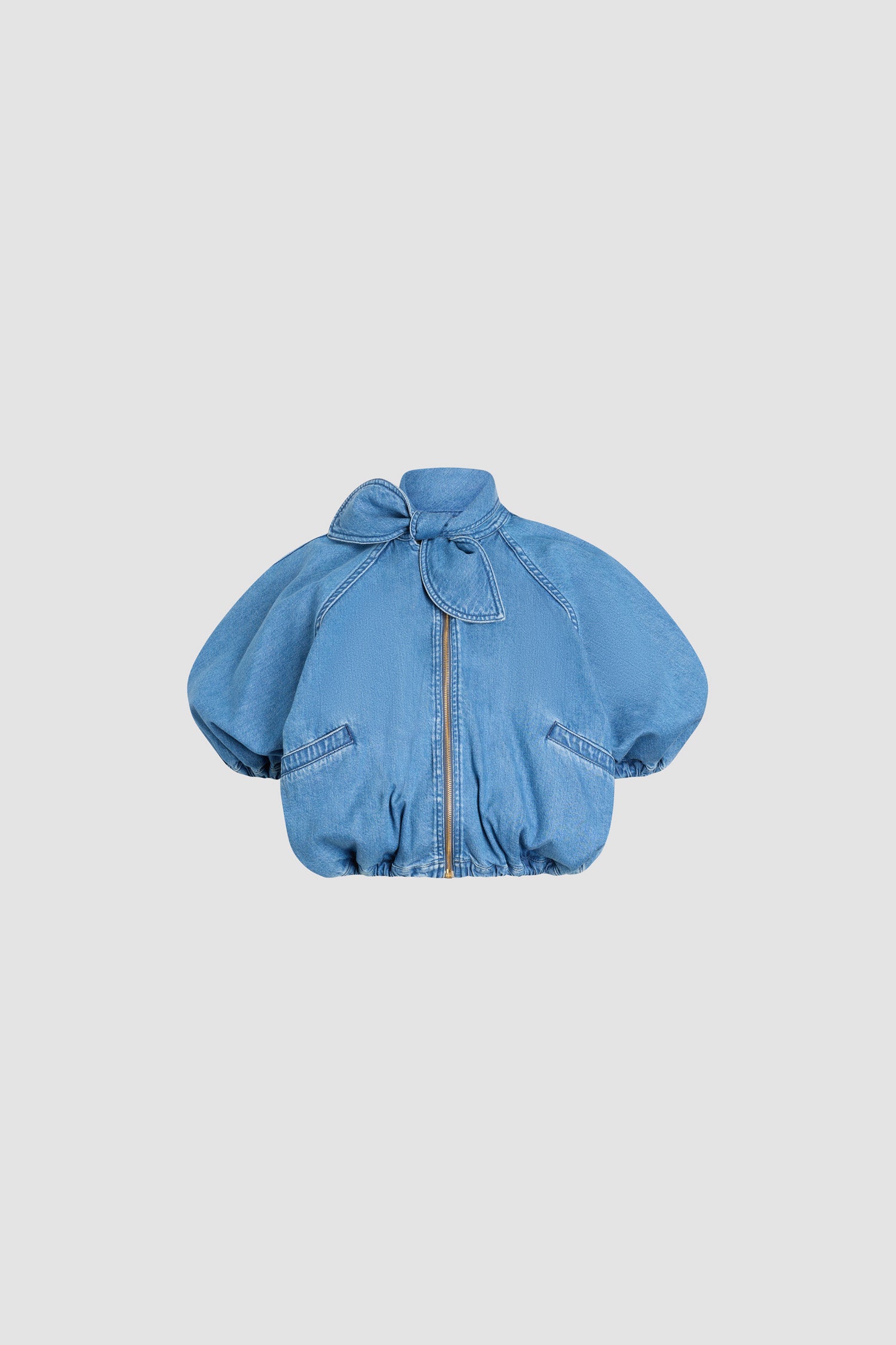 Patou OU047 Blouson Blended Cotton Bleu Heritage Blue Wash