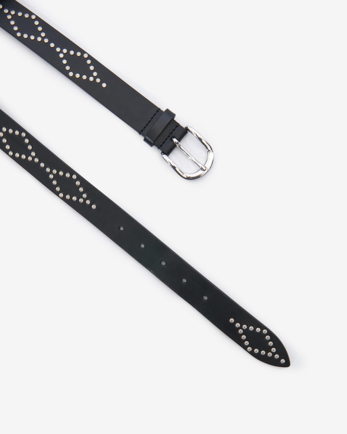 Isabel Marant Liliana CE227BFA ceinture cuir noir 3 cm