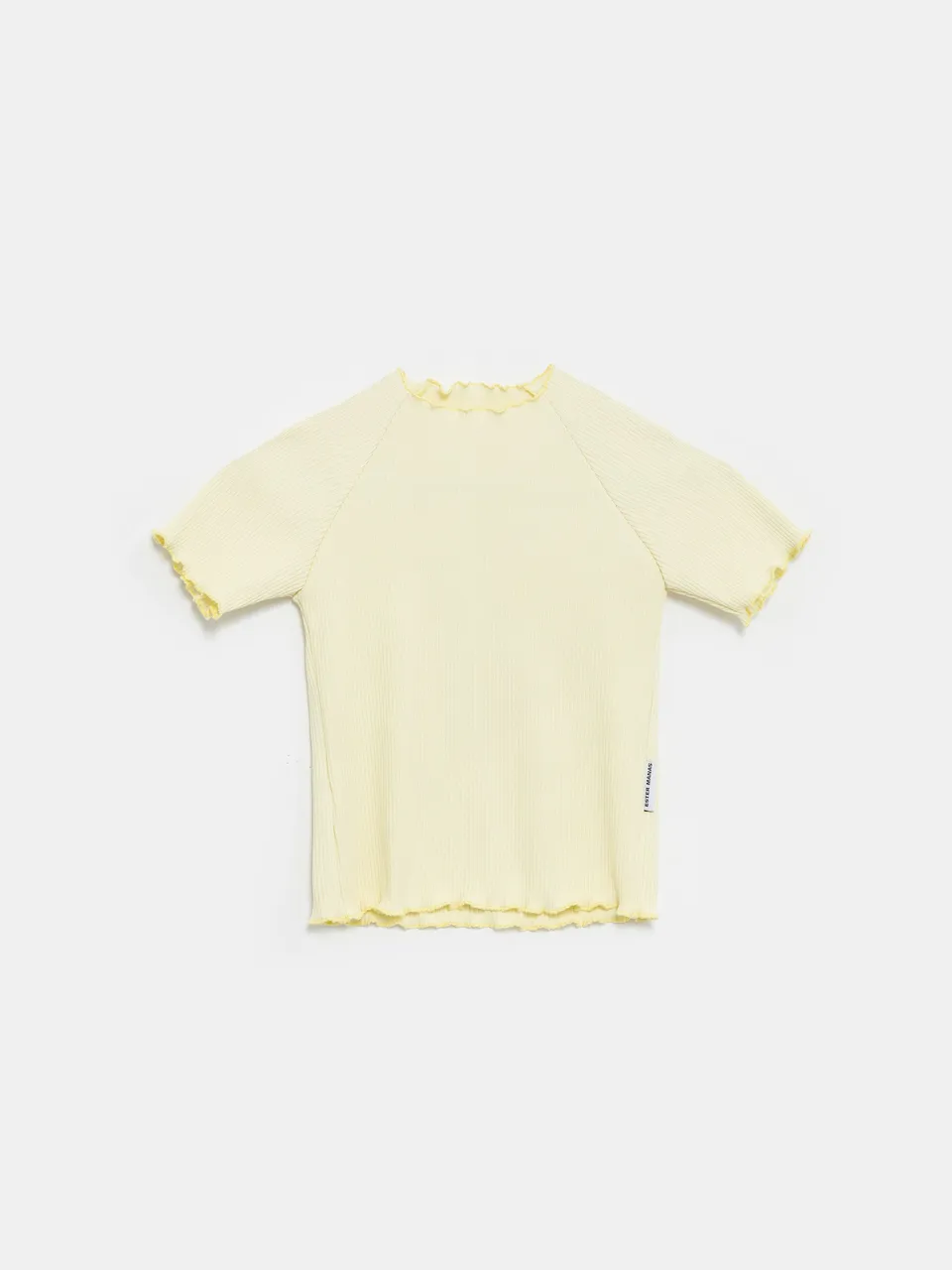 Ester Manas Mini Manas Rib Butter Cream Easy Top jaune coton