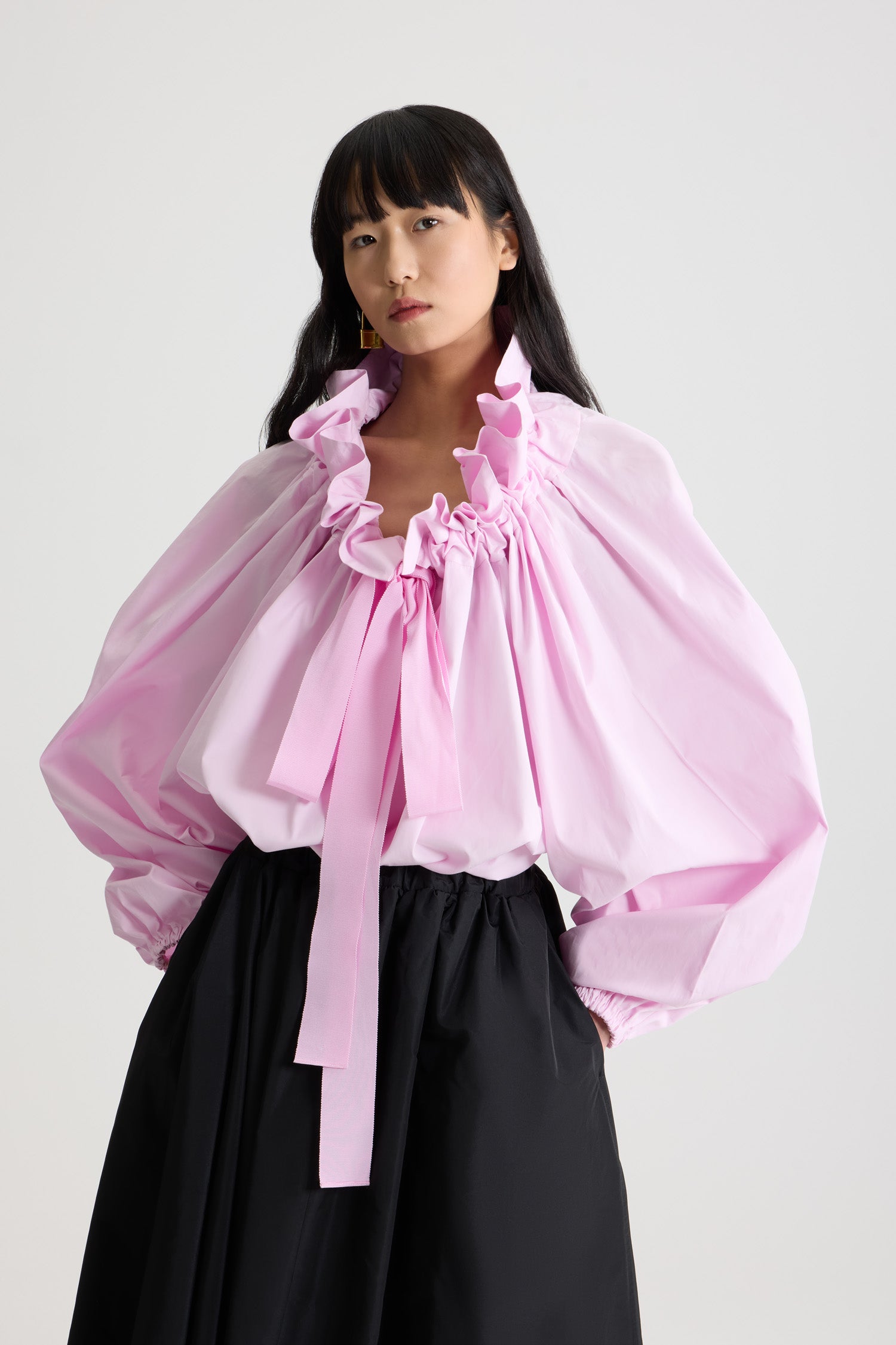 Patou TO017 La Patou blouse coton Pink Pearl