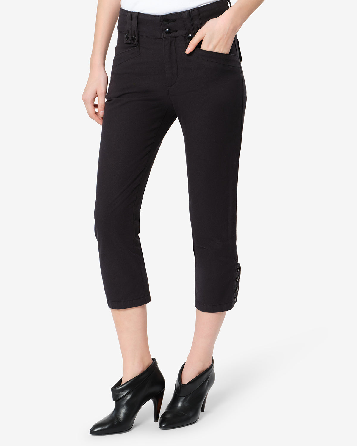 Isabel Marant Berna PA0772FA pantalon capri noir skinny