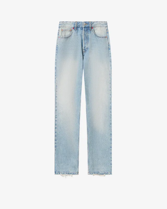 Isabel Marant Daya jean bleu vintage regular coton