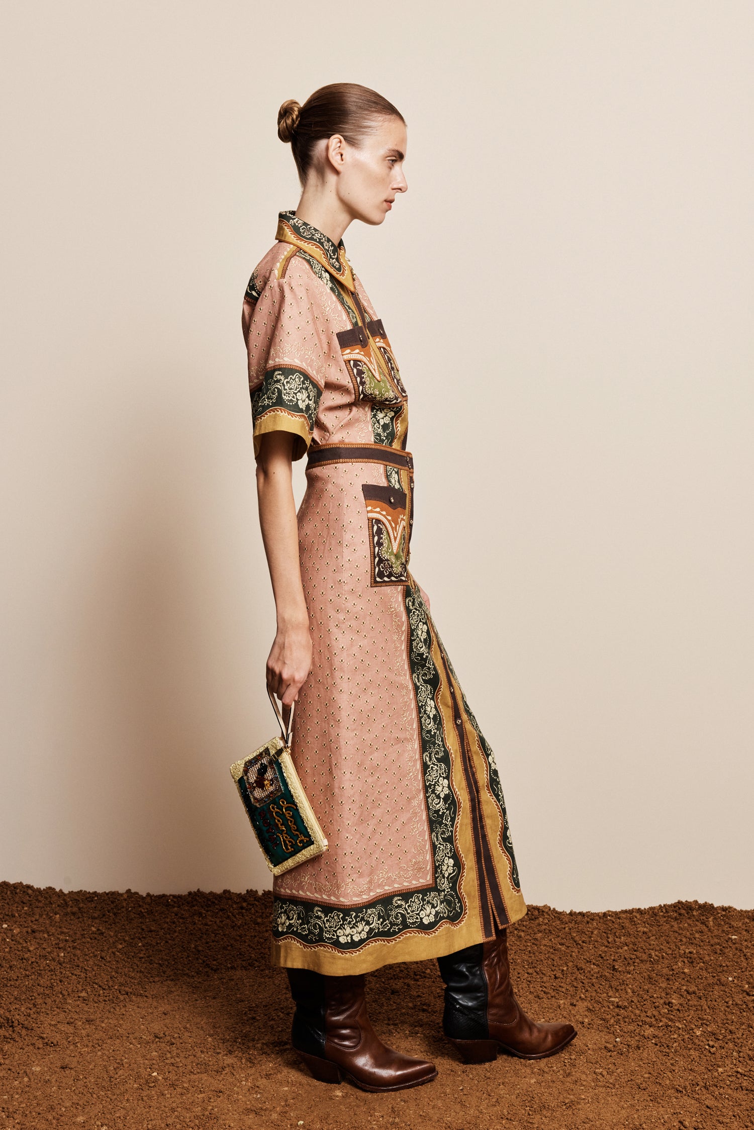 Alemaïs Darcey jupe midi chanvre taille 10 AU