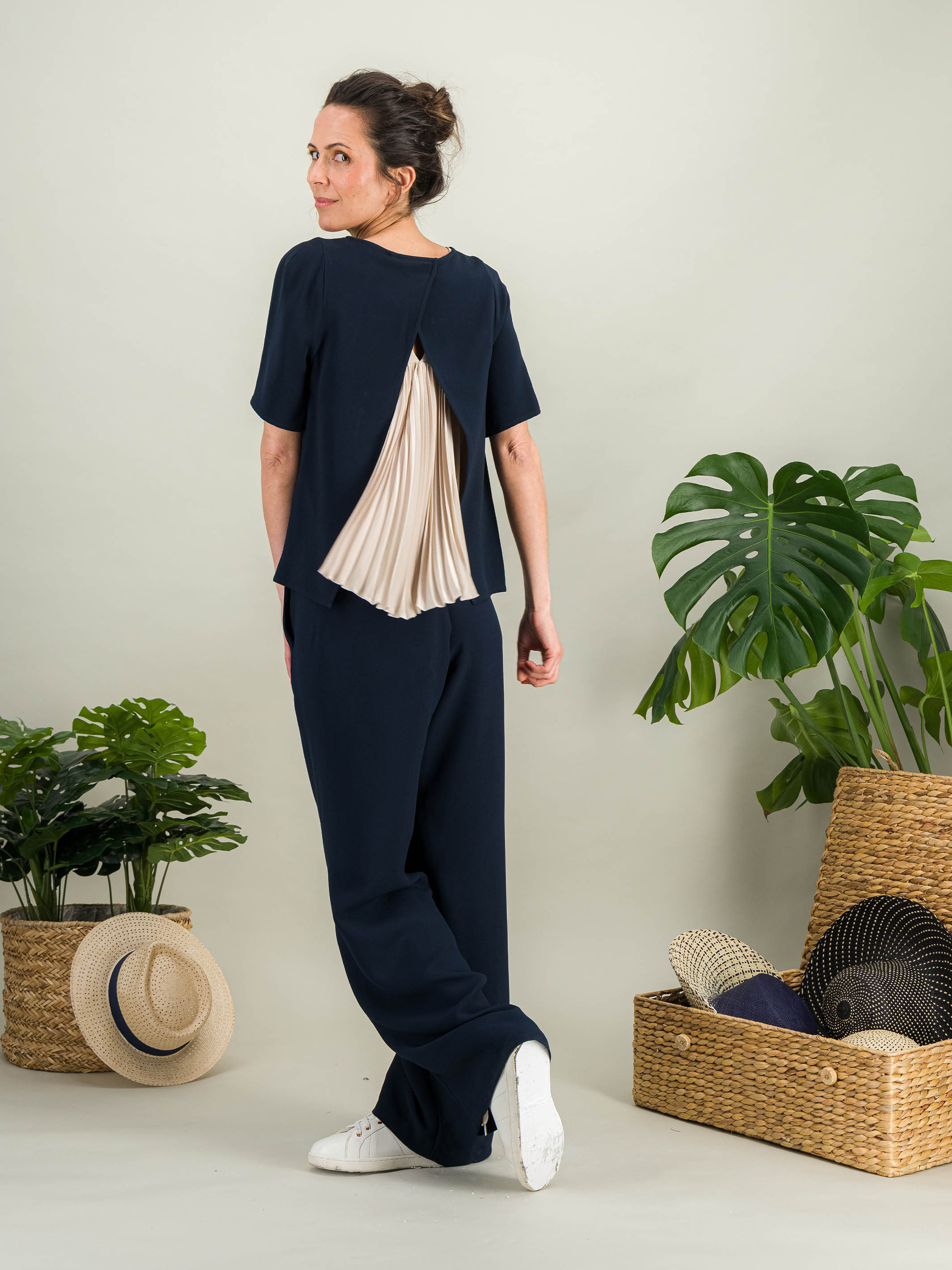 Anahide Saint André Comète Amaya set 2 tops blanc sable