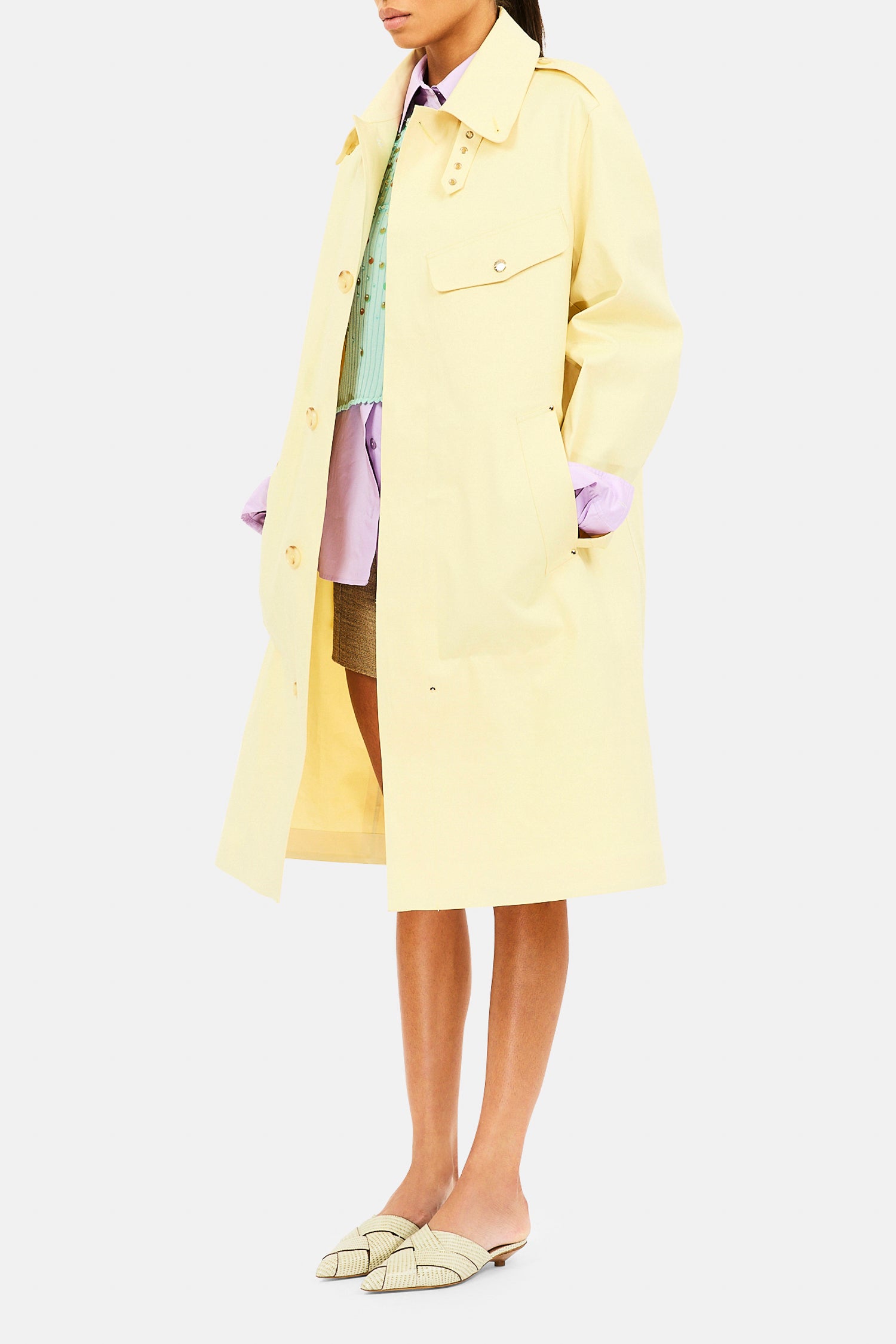 Ulla Johnson Sloane trench coton Honeysuckle Mackintosh