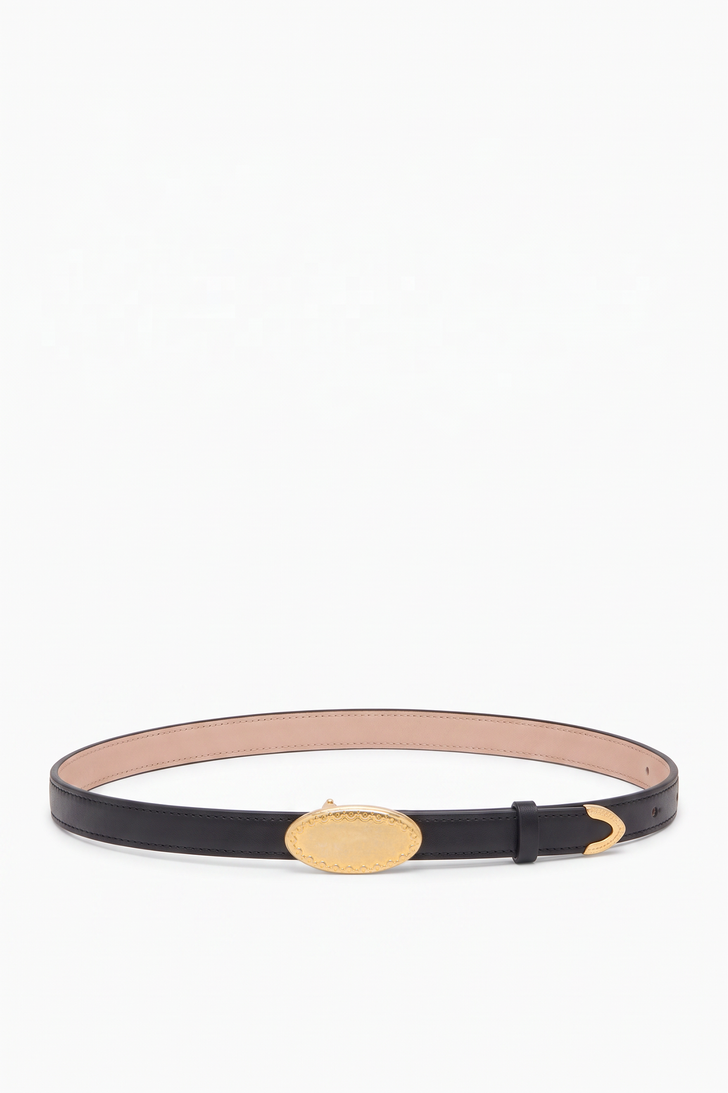 Ulla Johnson Plaque SP271307 Ceinture Réversible Noir