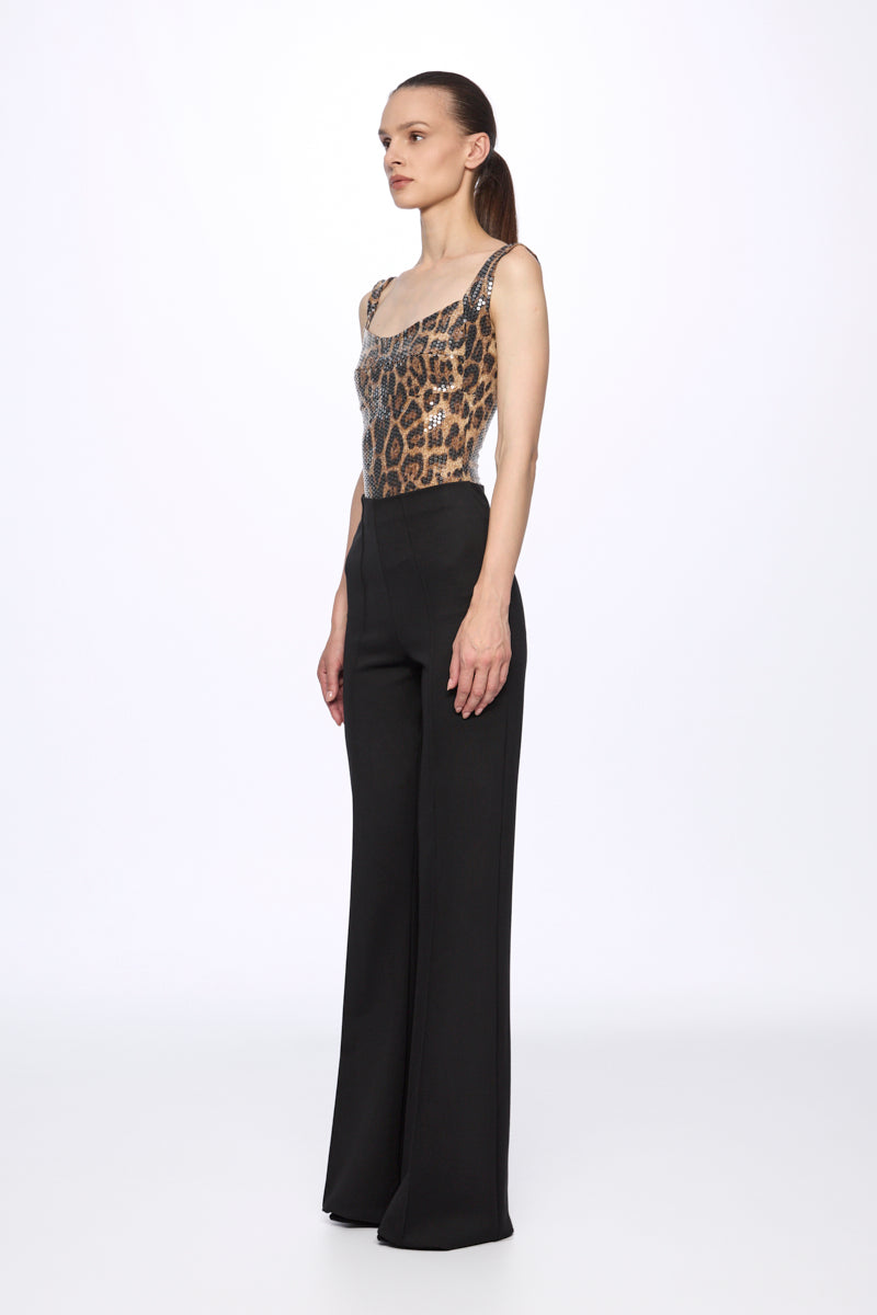 ATU Body Couture Bodysuits Body Léopard Corset à Sequins