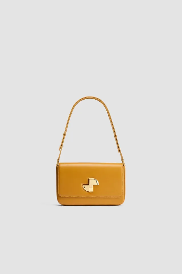 Patou BA017 sac cuir doré Le Classic Lock taille unique