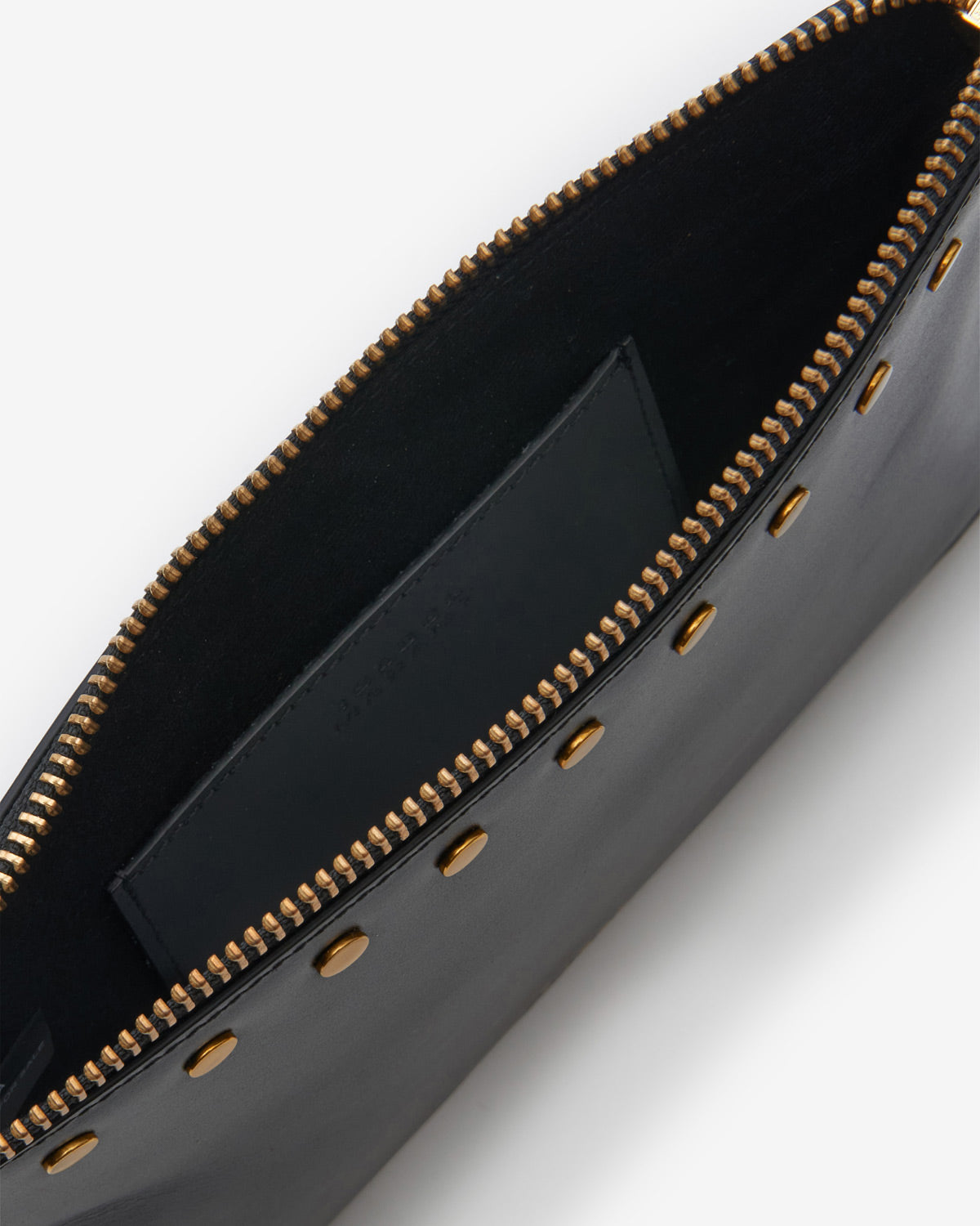 Isabel Marant Oskan MP0062FA pochette noir cuir clous
