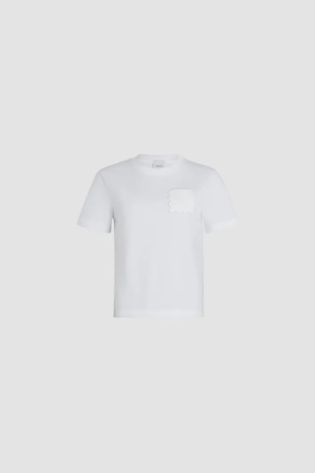 Patou JE141 t-shirt coton bio blanc poche matelassée