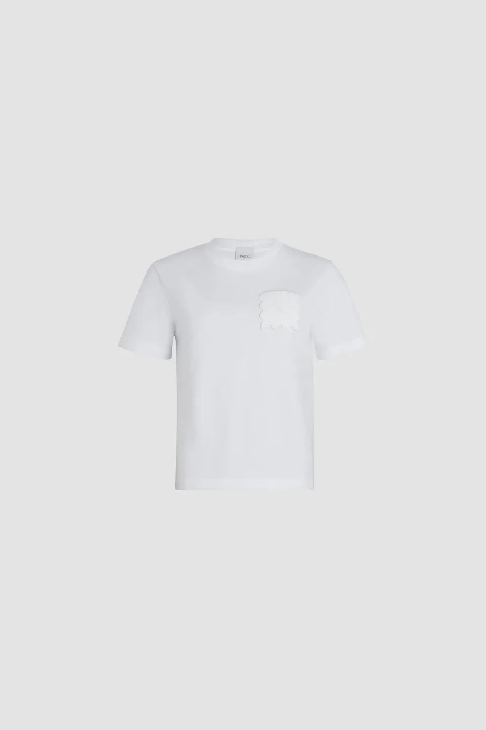 Patou JE141 t-shirt coton bio blanc poche matelassée