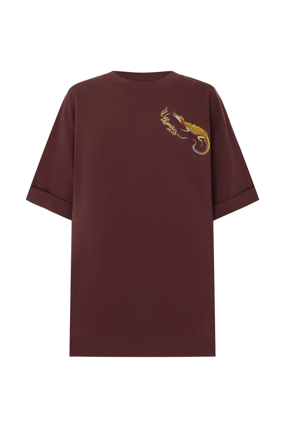 Alemäis Camelia Embroidered tee coton bio