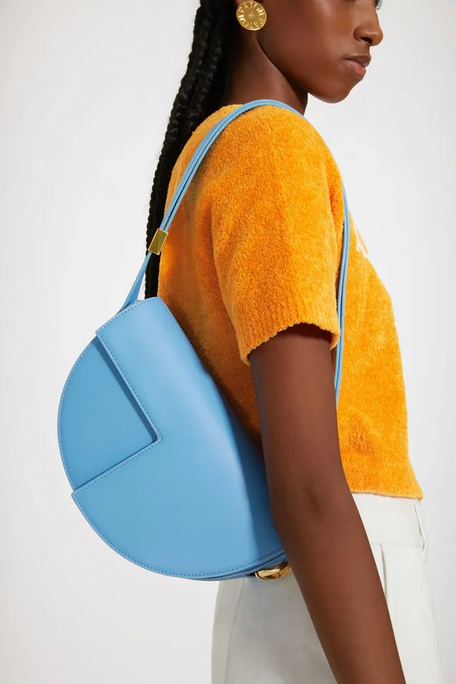Patou BA001 Sac cuir Blue Lagon Le Patou 25cm