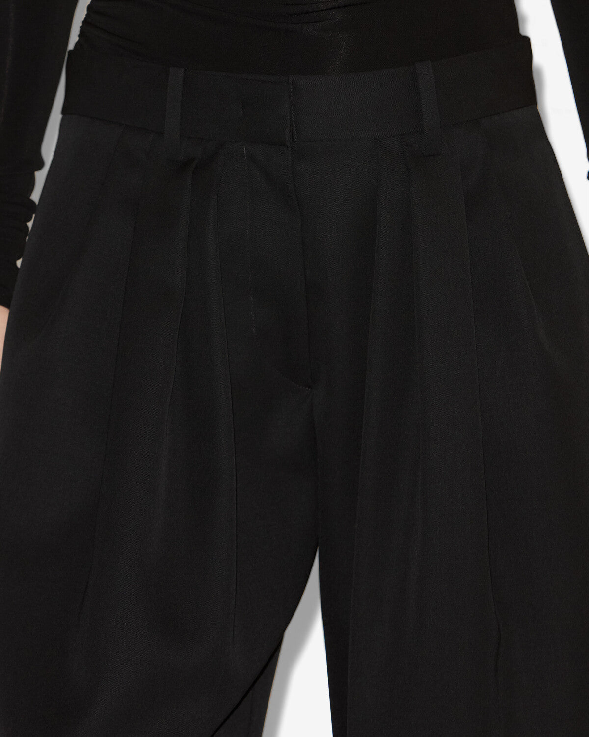 Isabel Marant Janice PA0613FA-C4G01I pantalon laine noir