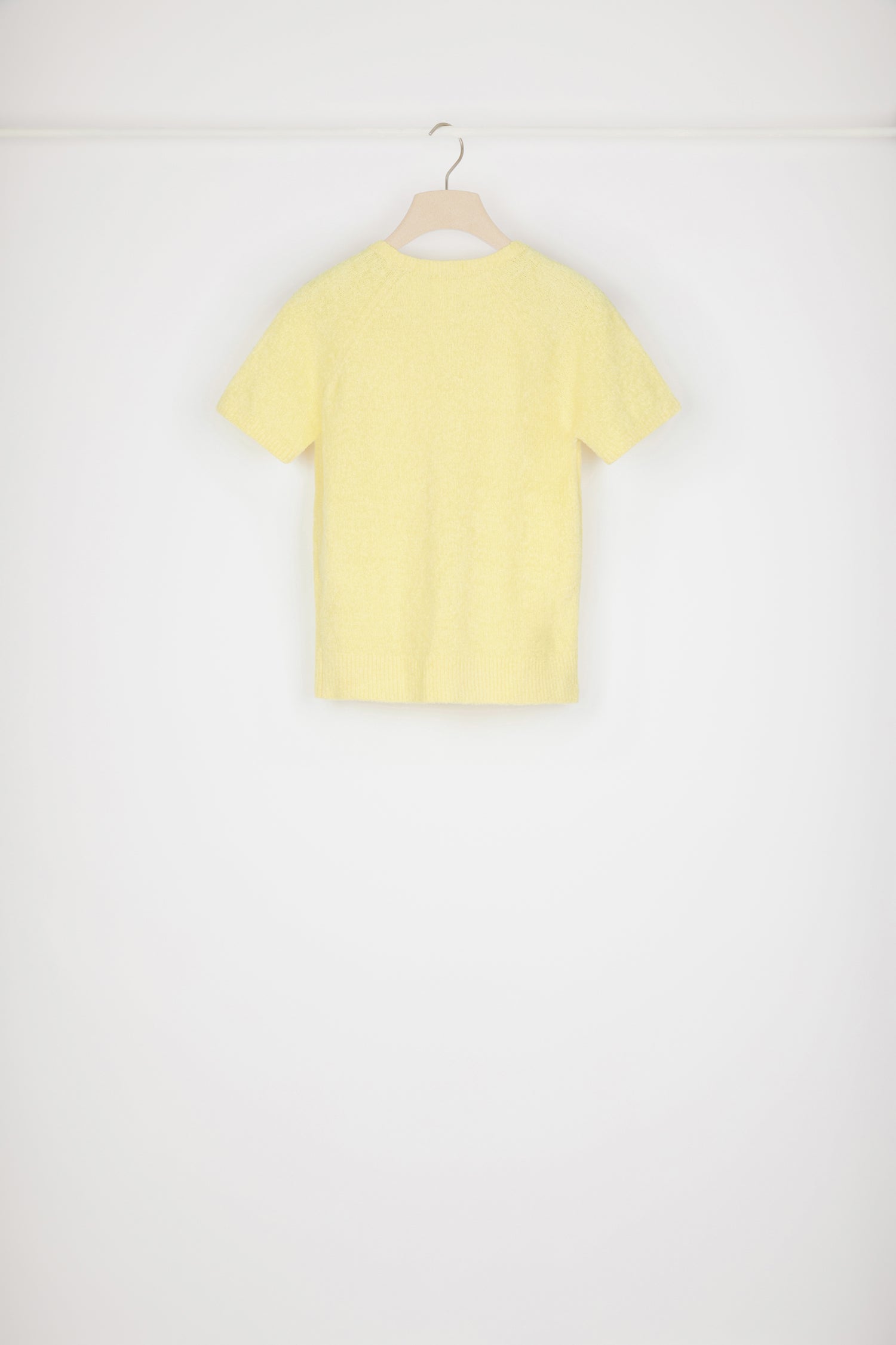 Patou KN068 top maille coton bio jaune Mimosa