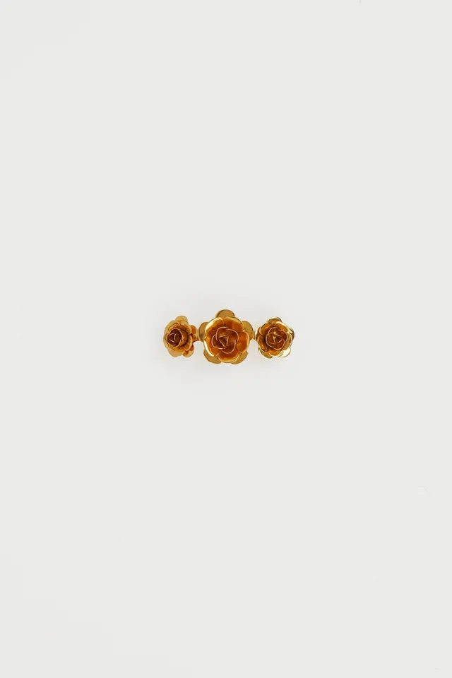 Patou Jewellery broche fleur JW091 dorée TU