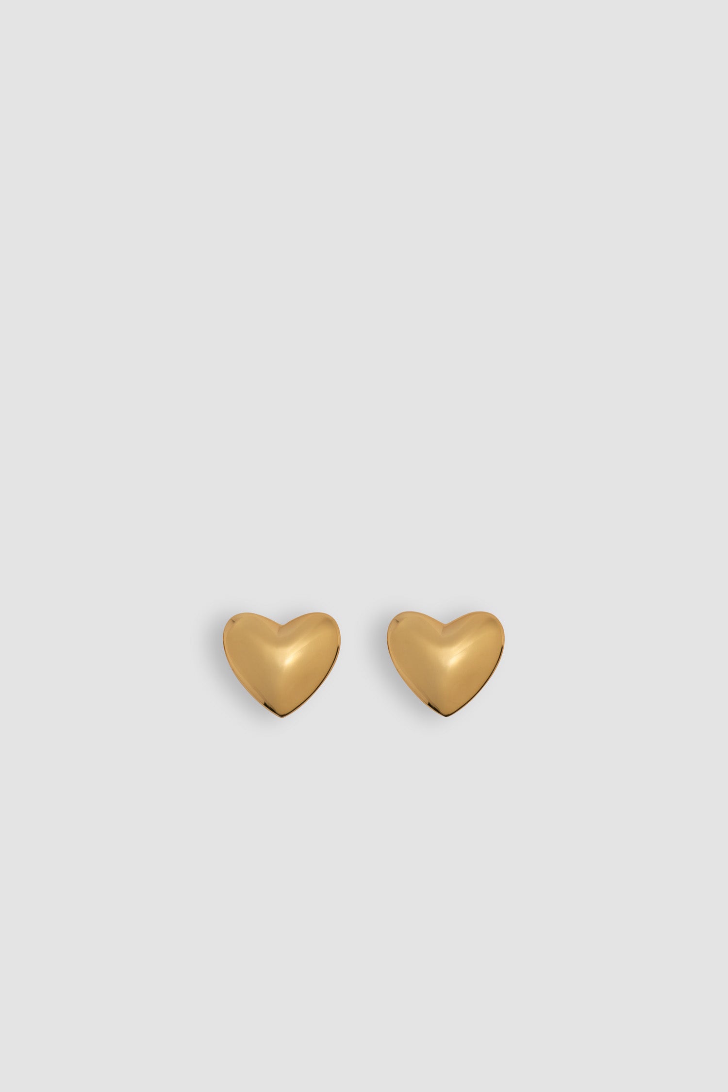 Patou Boucles d'oreilles cœur laiton doré Gold TU