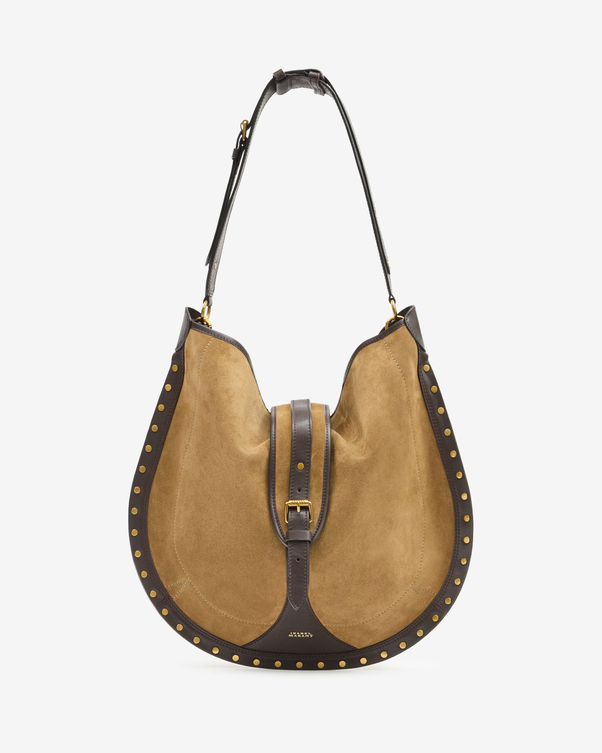 Isabel Marant Oskan Hobo Soft sac cuir taupe