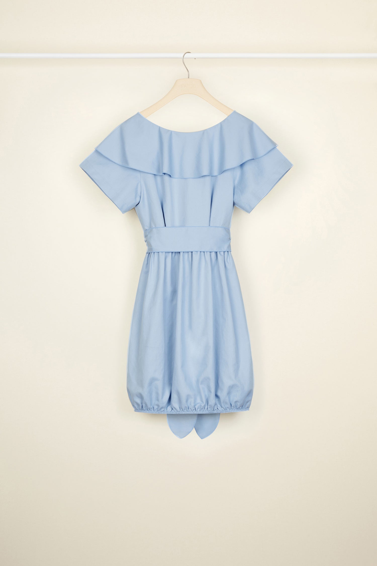 Patou E20DR0540044603B robe bubble blueberry coton 34-42