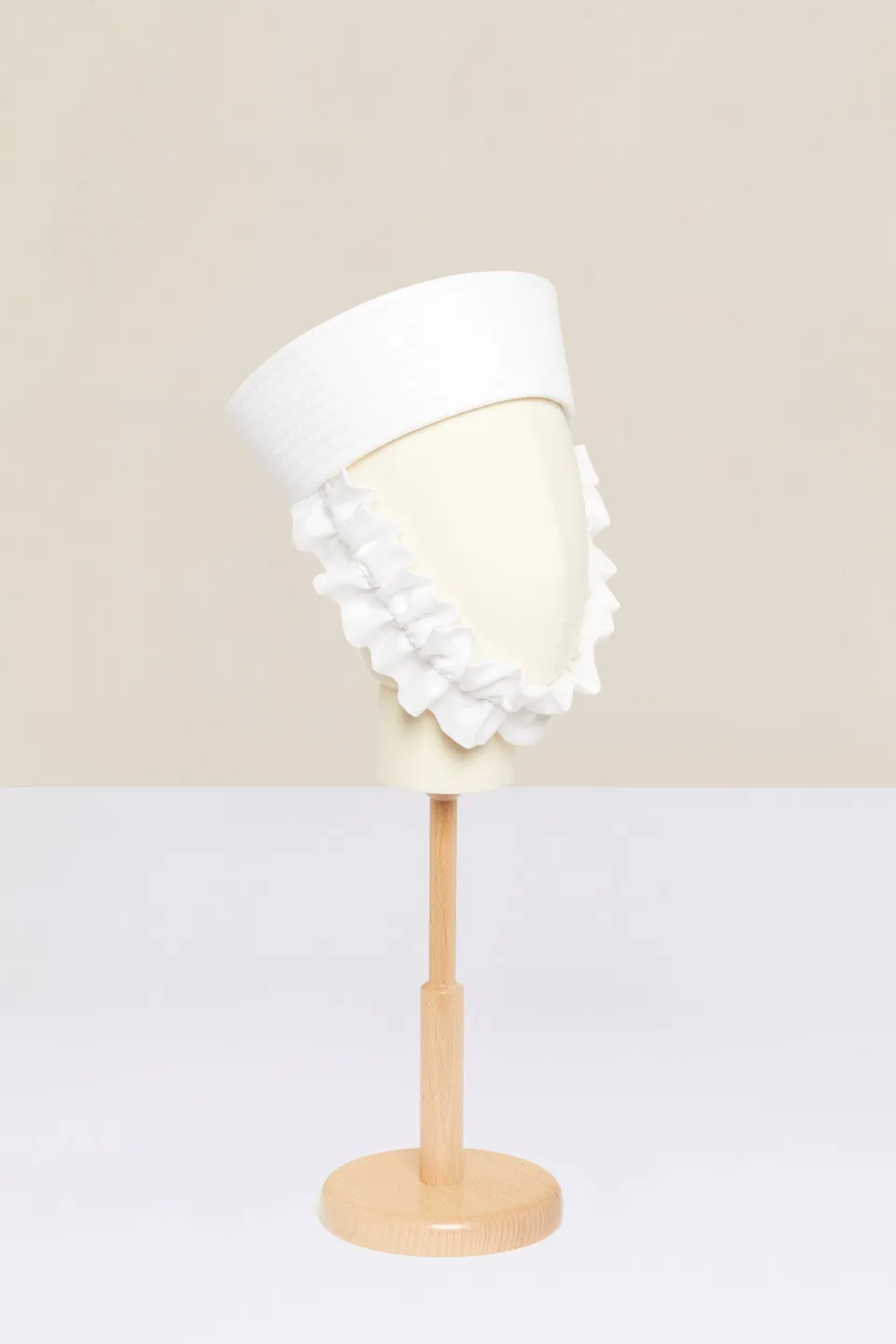 Patou chapeau marin AC009 coton blanc volant TU