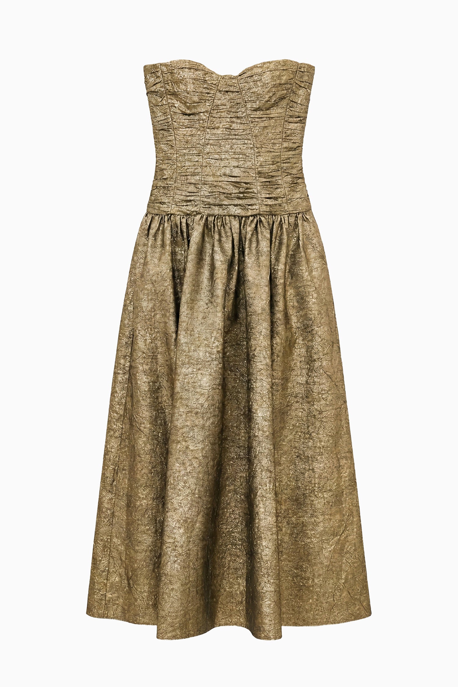 Ulla Johnson Lumina robe bustier Light Gold