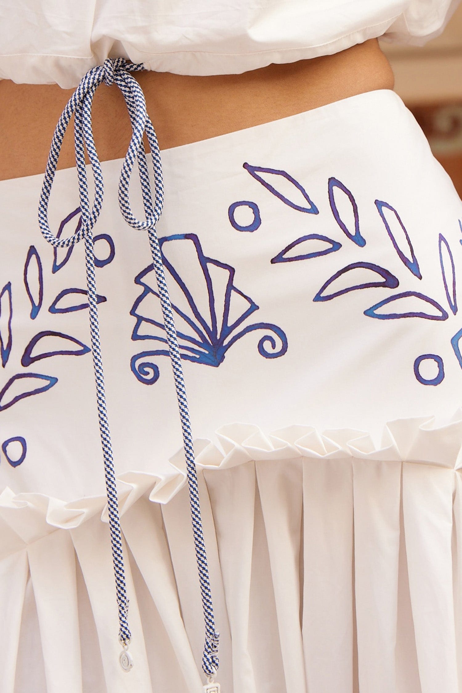 Alemaïs Leela jupe midi coton ajustée