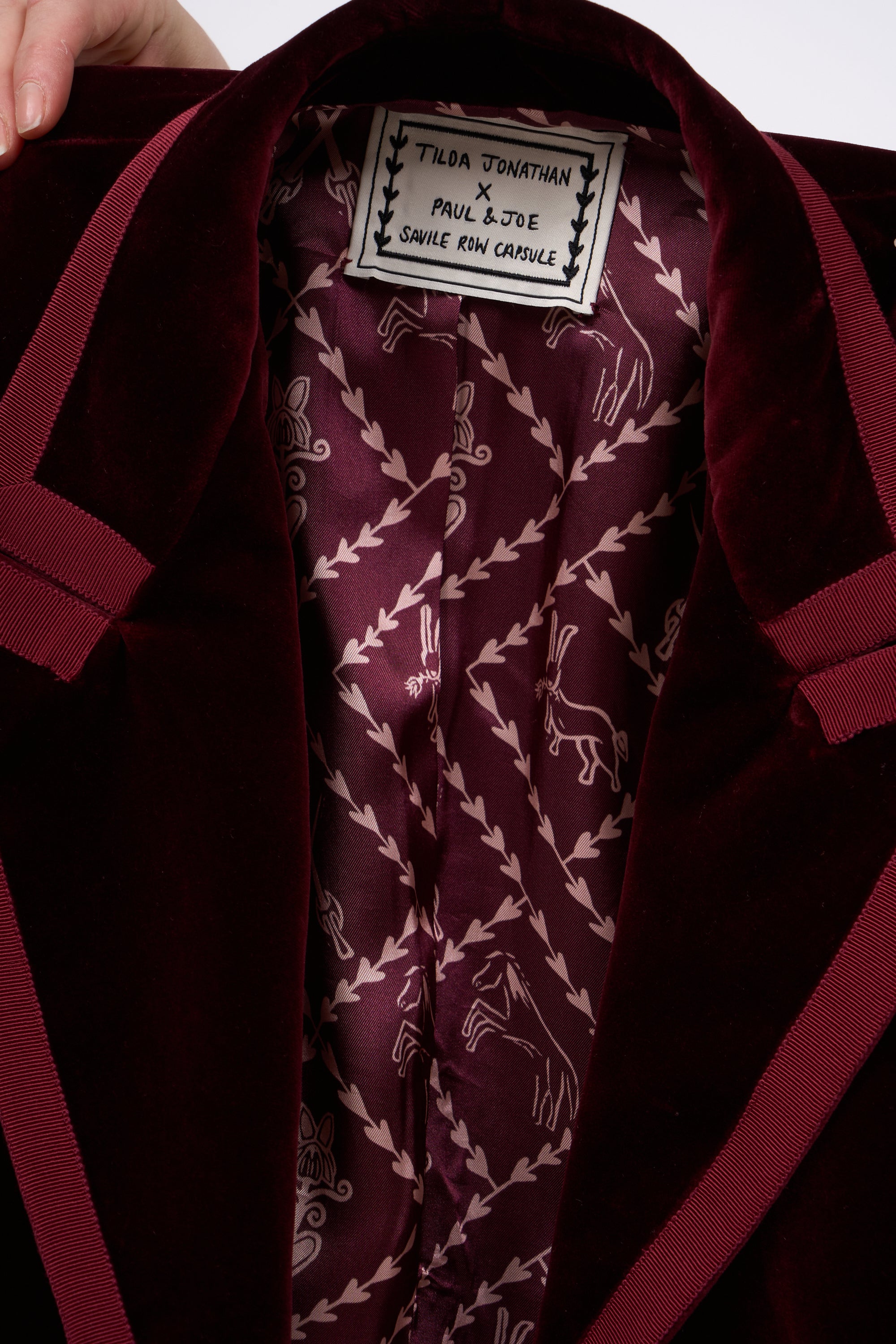 Paul & Joe Rowan veste velours bordeaux cintrée
