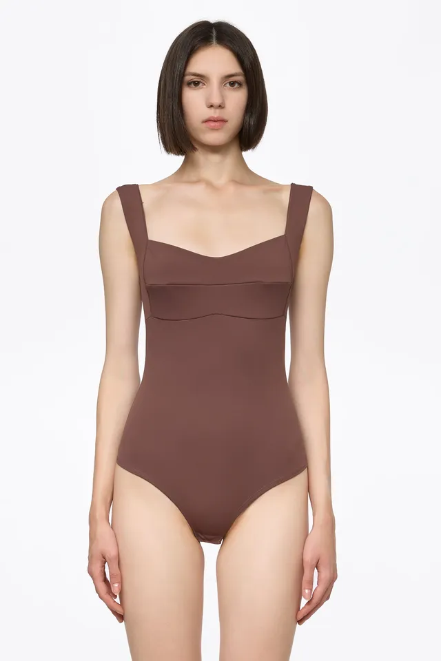 ATU Body Couture Bodysuits body corset lycra marron lait