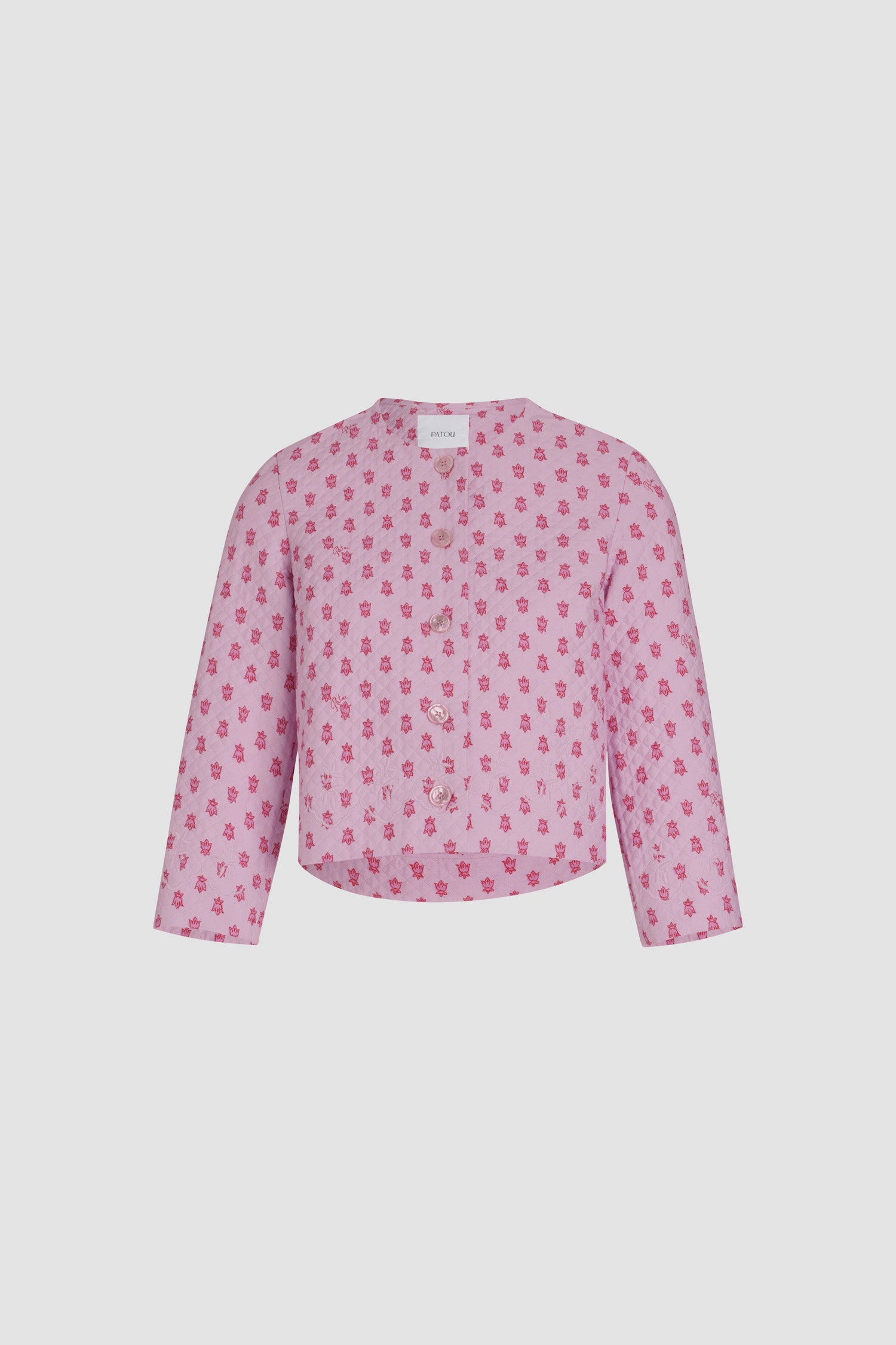 Patou P25JA052 veste matelassée viscose rose Provence