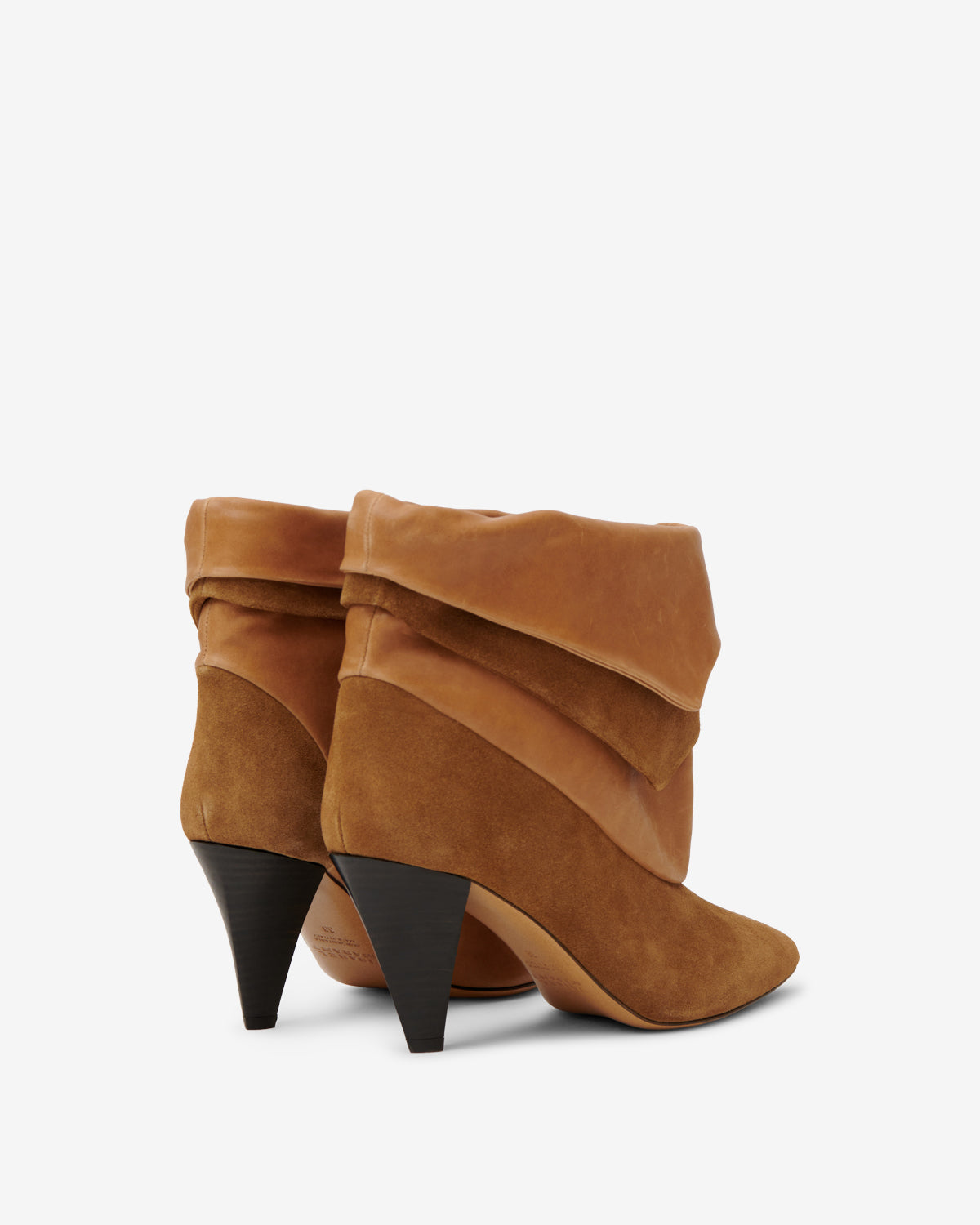 Isabel Marant Lyone bottines cuir cognac 9 cm