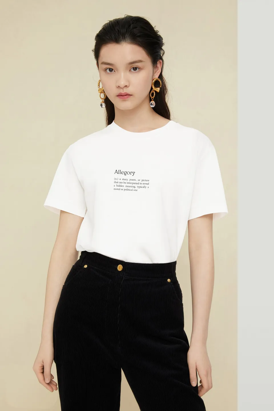 Patou Allegory JE002 t-shirt coton bio blanc