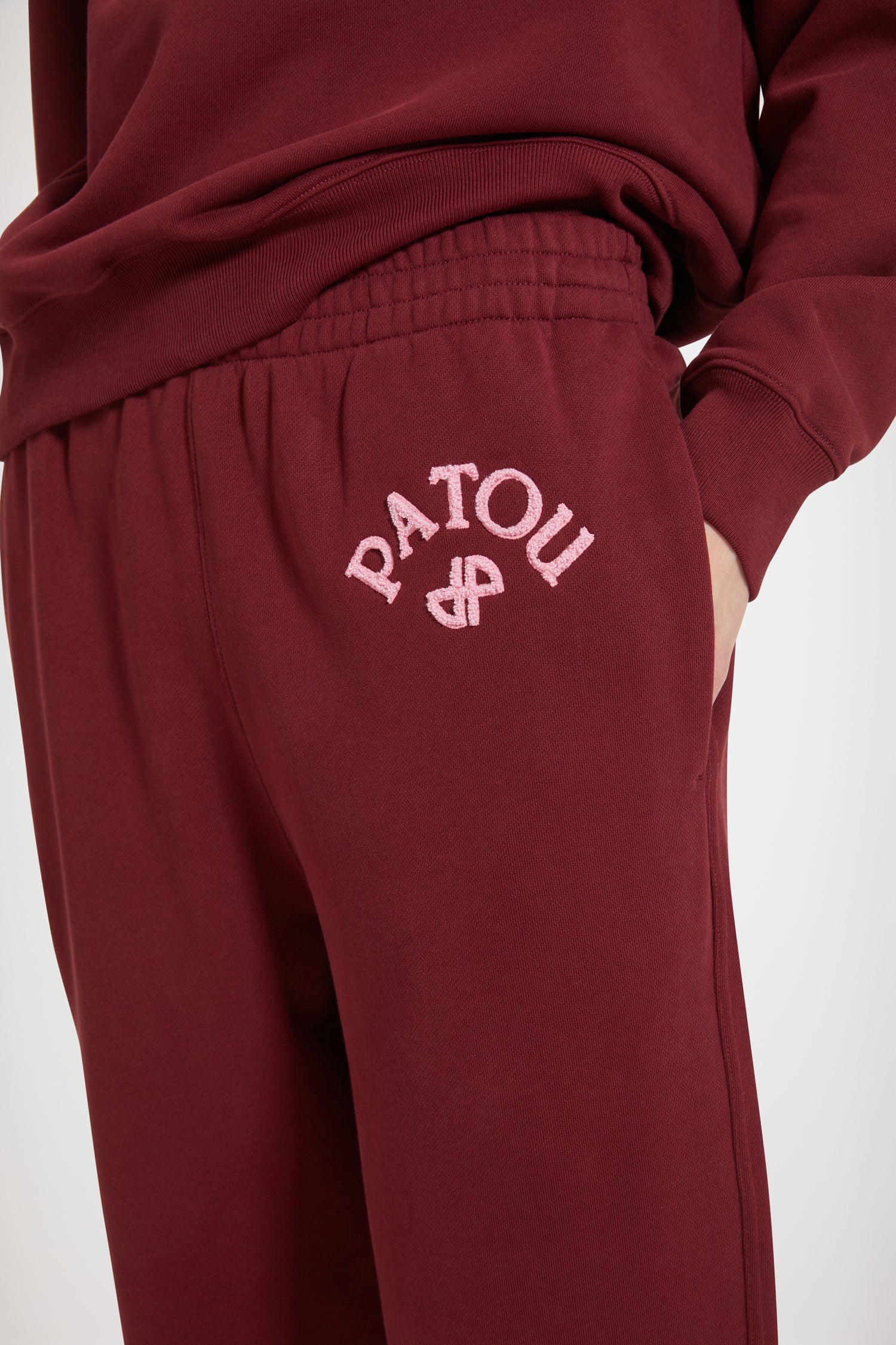 Patou H23JE0909985496B jogging ruby wine coton bio XS-XXL