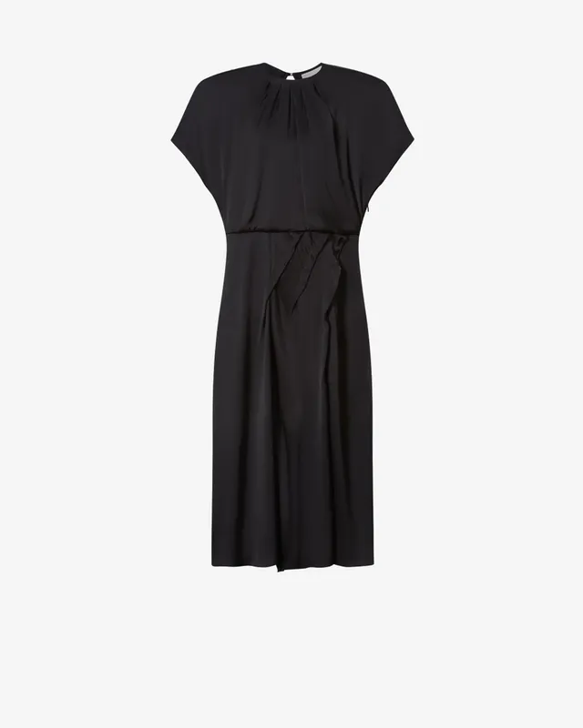 Isabel Marant Namsha RO1191FA robe satin noir