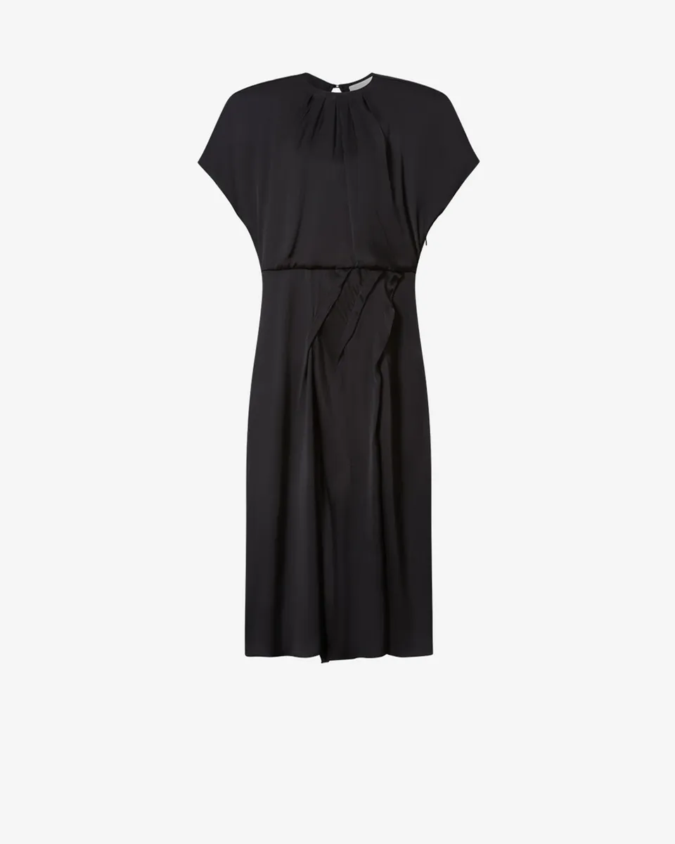 Isabel Marant Namsha RO1191FA robe satin noir