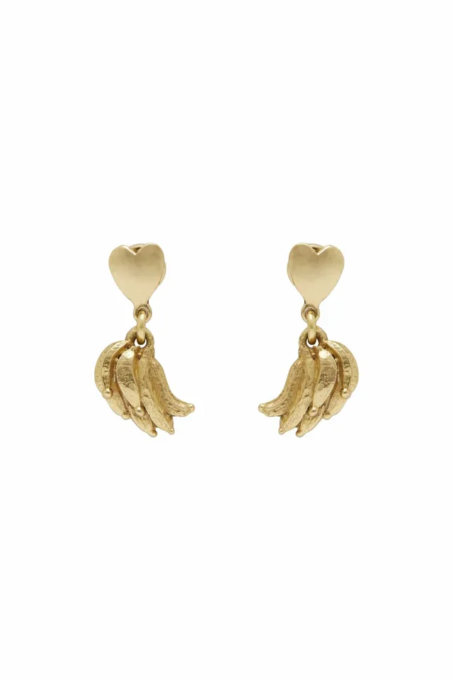 Alemaïs Jem Love Banana boucles d'oreilles laiton