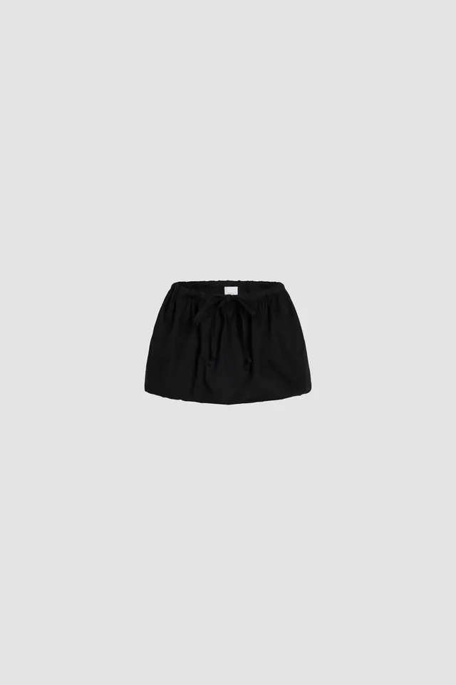 Patou P25SK0810074 jupe coton noir mini