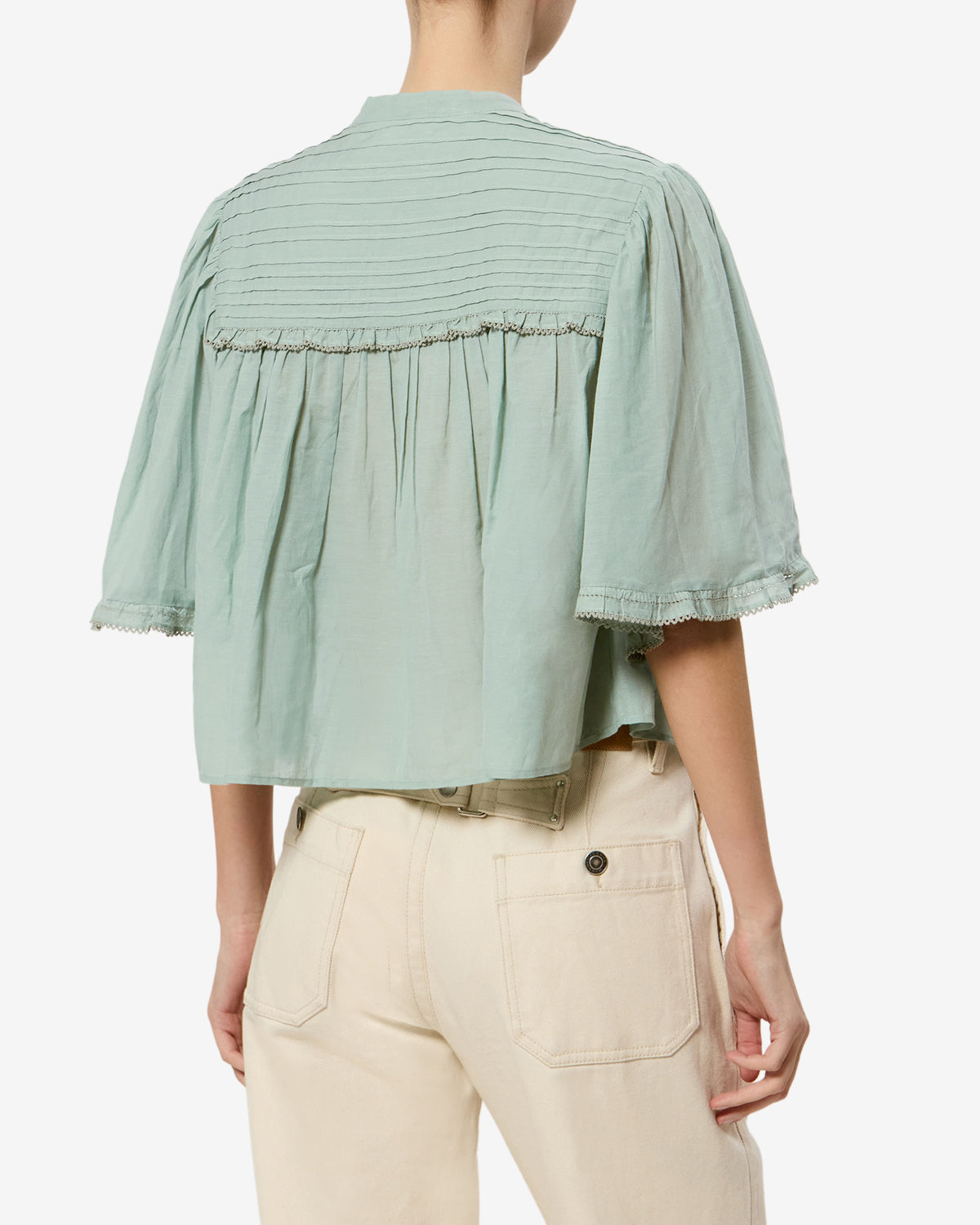 Isabel Marant Douna Top Blouse Coton Sauge