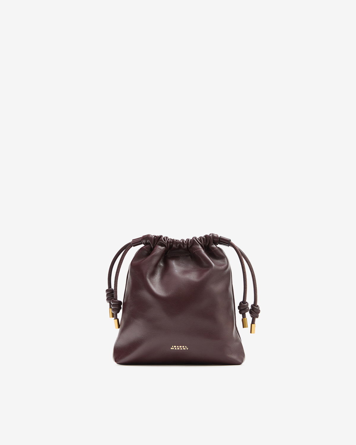Isabel Marant Silven Mini sac seau bordeaux cuir