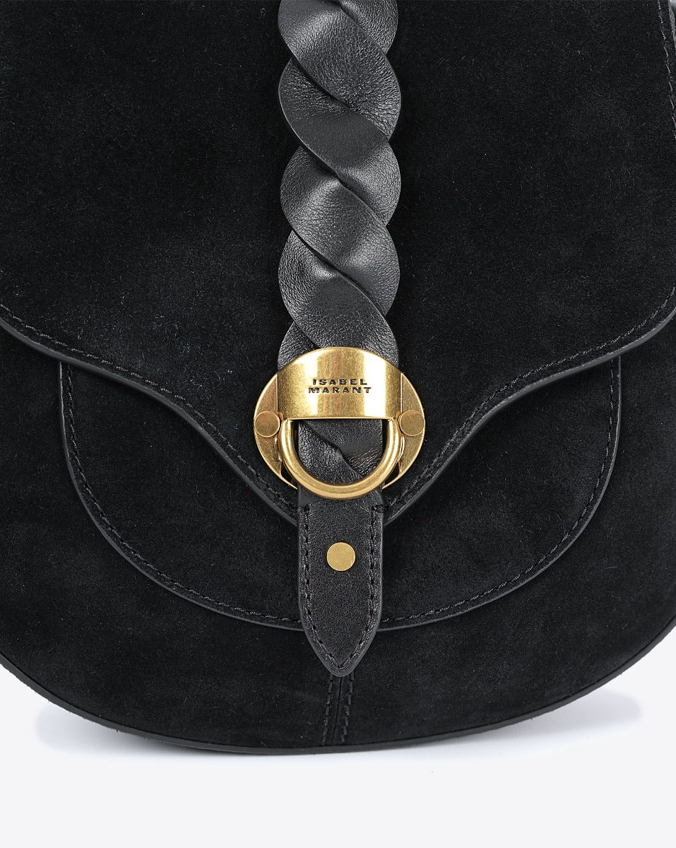 Isabel Marant Altay Small sac bandoulière noir cuir 23 cm