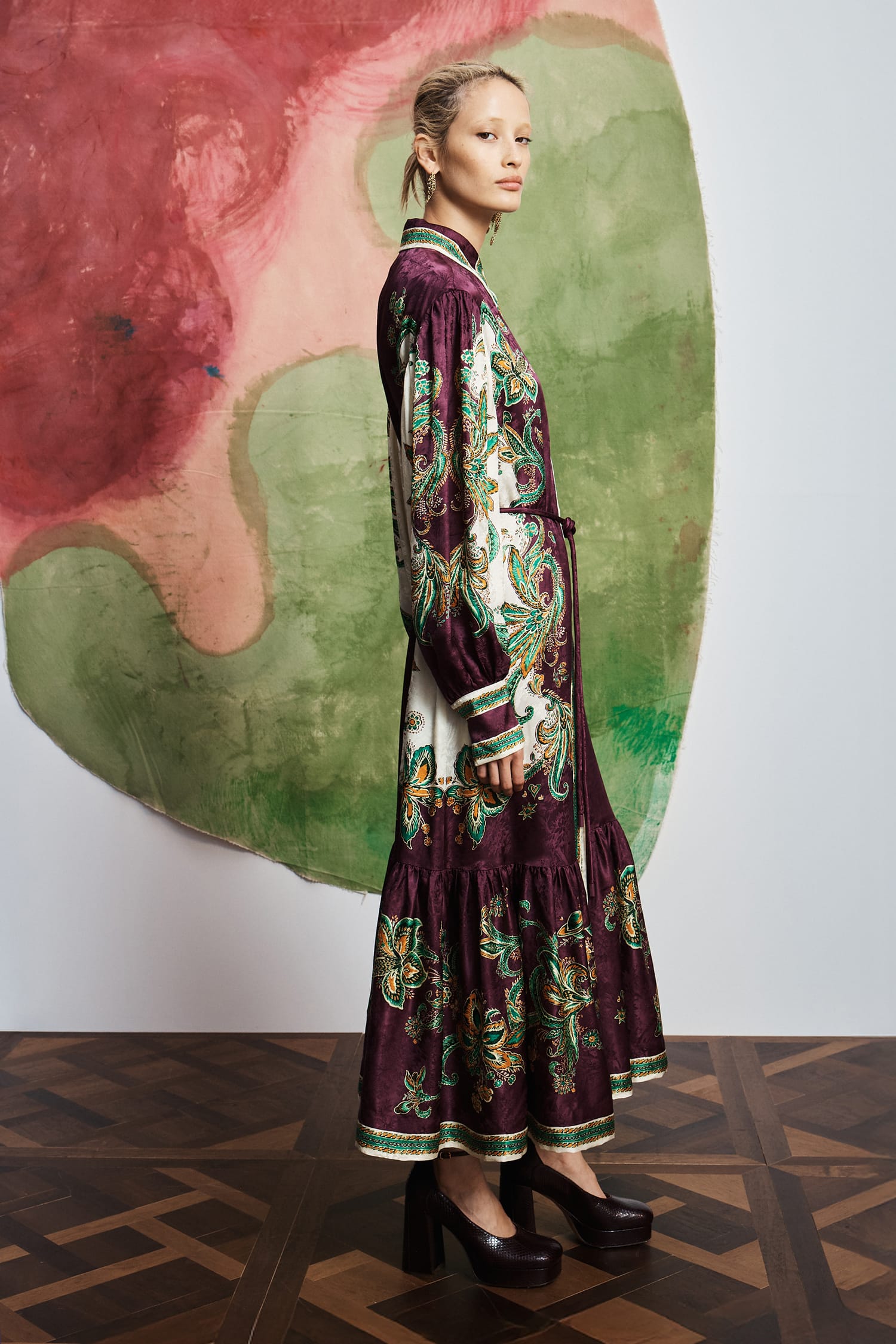 Alemäis Ruthie Shirtdress robe chemise midi paisley