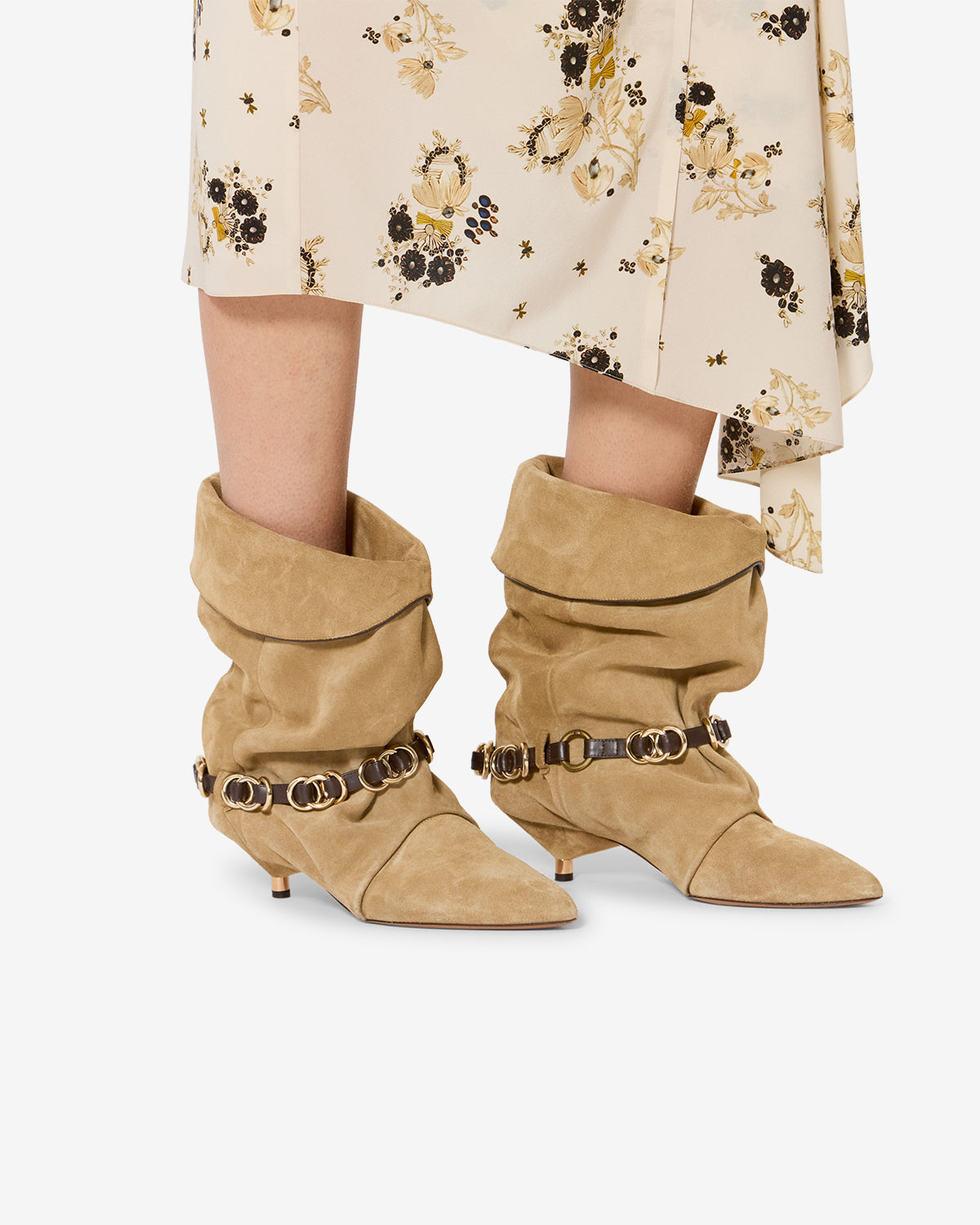 Isabel Marant Edrik BO0285FA bottines cuir taupe