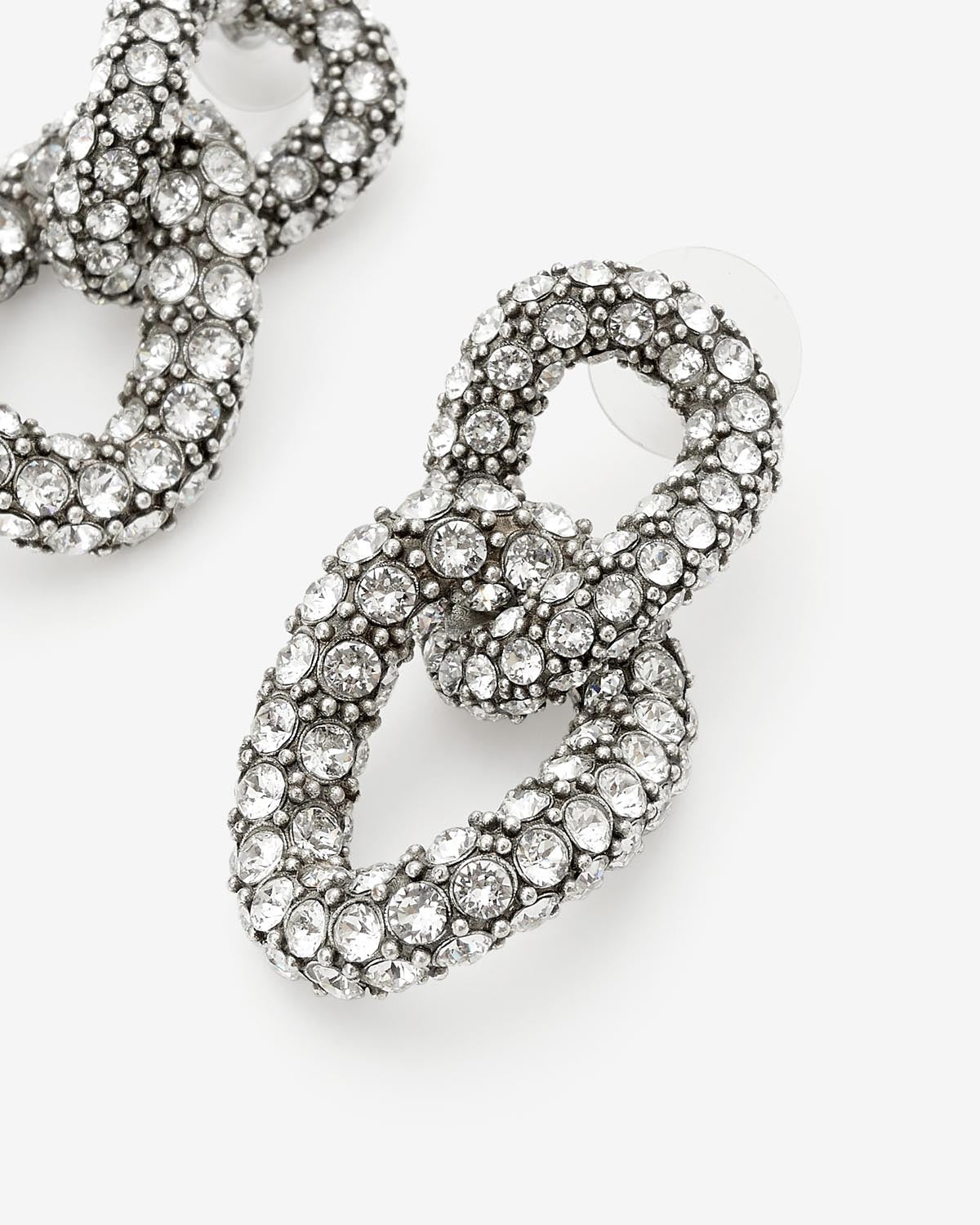 Isabel Marant Funky Ring boucles d'oreilles argenté strass
