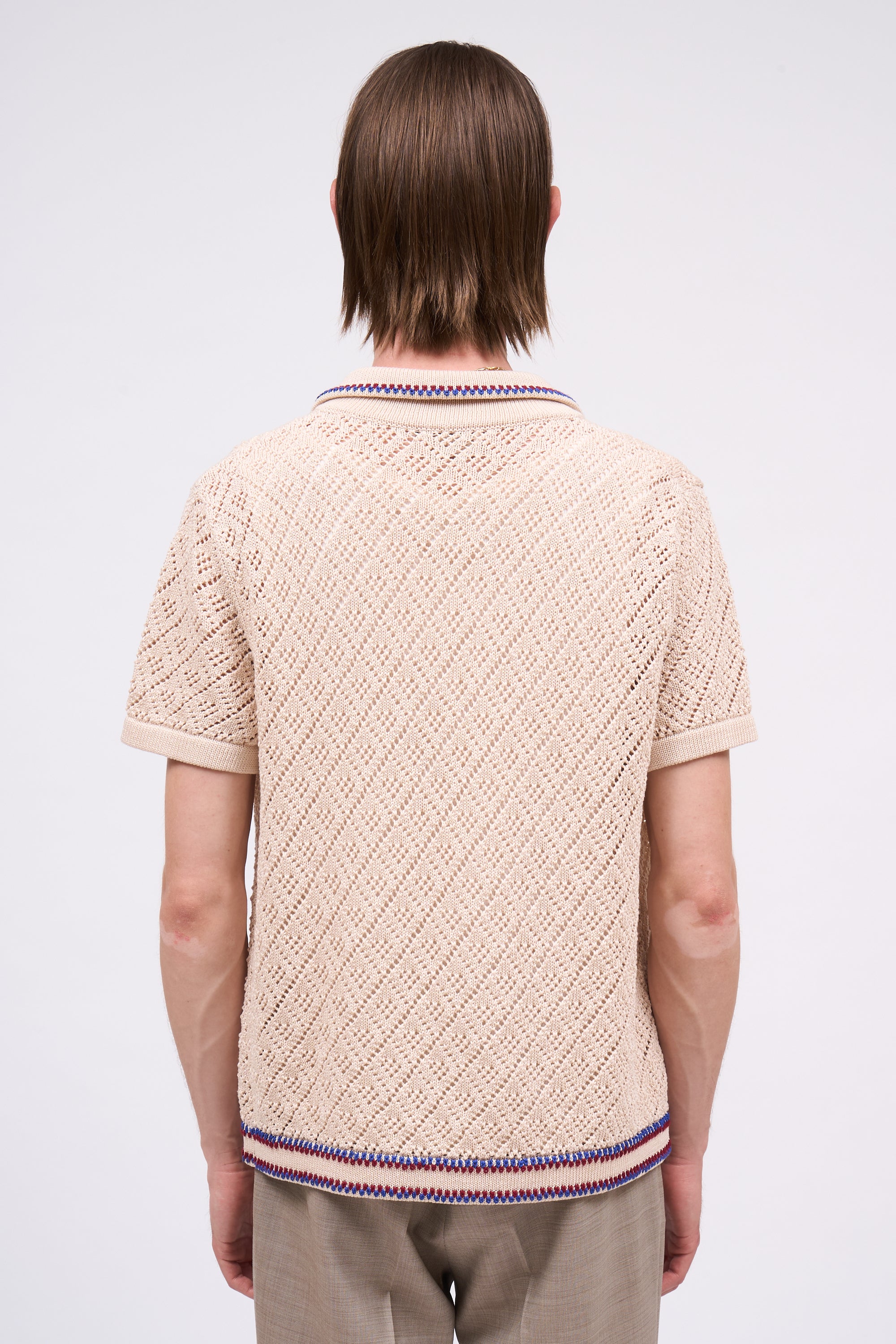 Paul & Joe Mailles Cardigan Amazonie beige crochet coton taille S